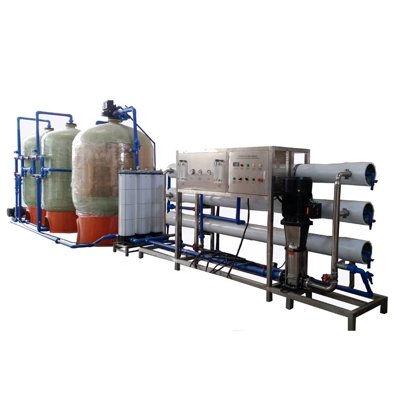 Liquid hand wash usage pure water treatment machine with FRP pretreatment tank and pipeline
