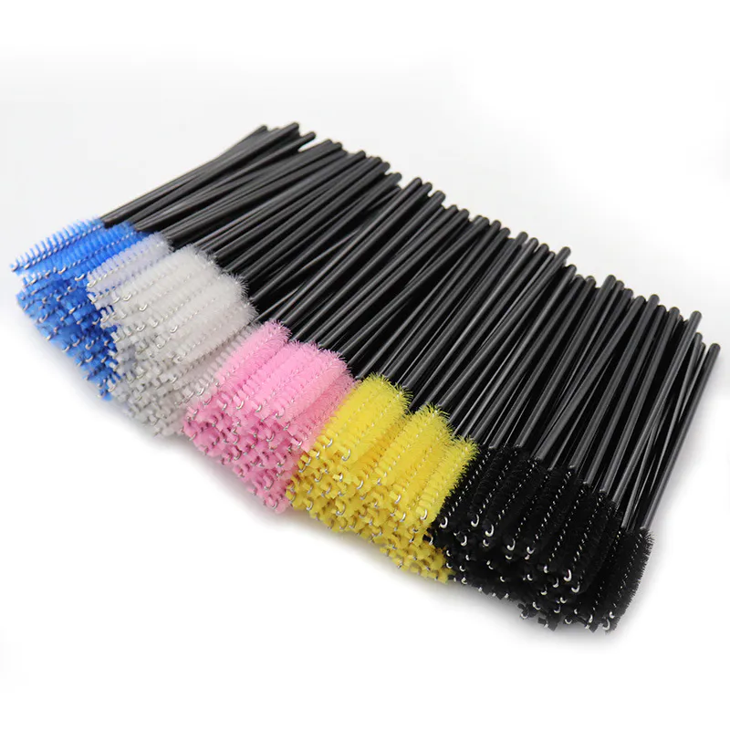 Plastic handle makeup disposable mascara wands