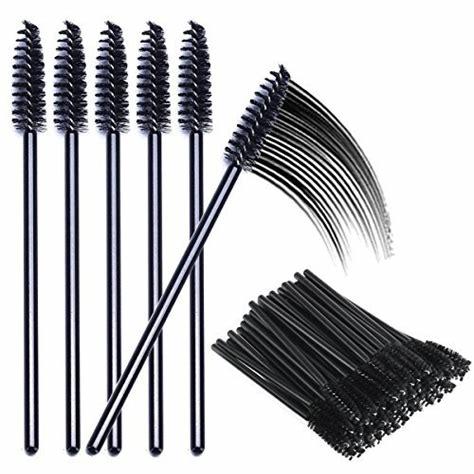 10CM length black color plastic handle size XL mascara brush
