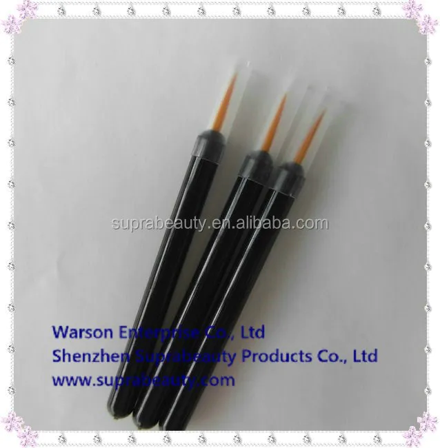 25 pcs per pack plastic handle nylon makeup applicator disposable nail brush