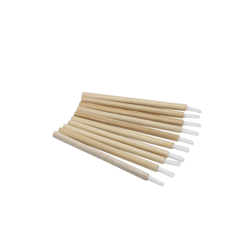 Biodegradable bag packaging eco-friendly disposable applicator bamboo lip brush
