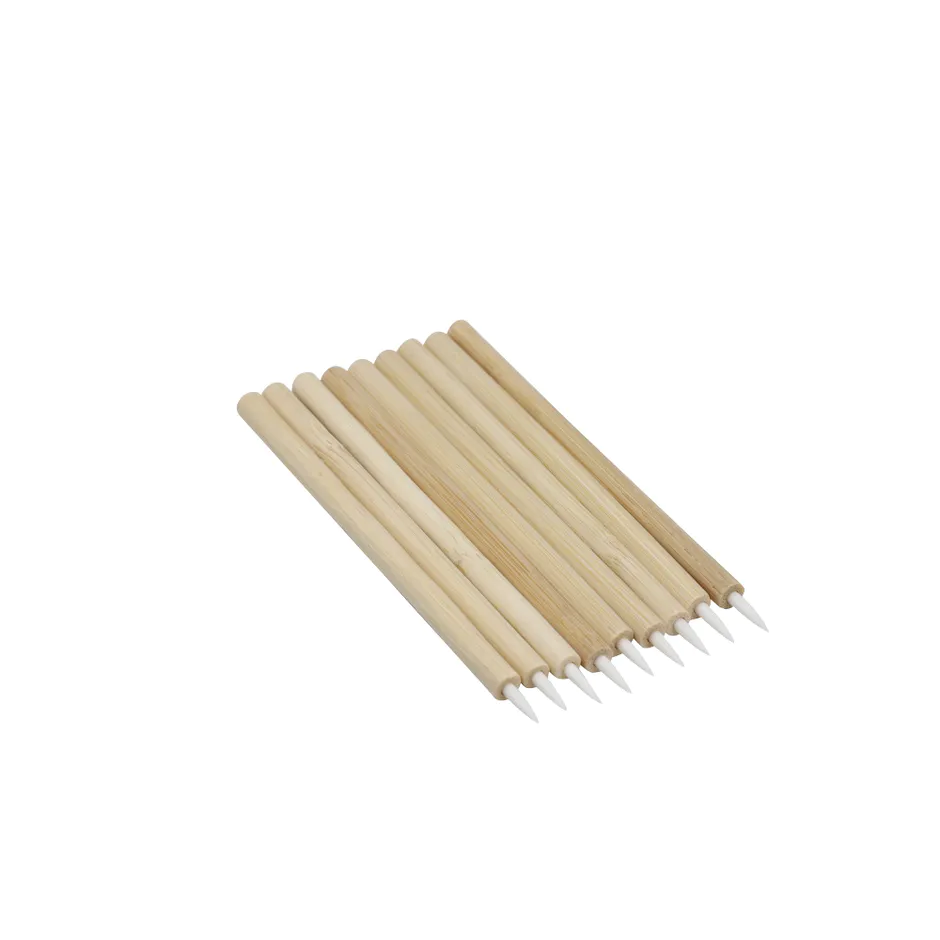 Confezione sacchetto biodegradabile applicatore monouso ecologico pennello labbra in bambù