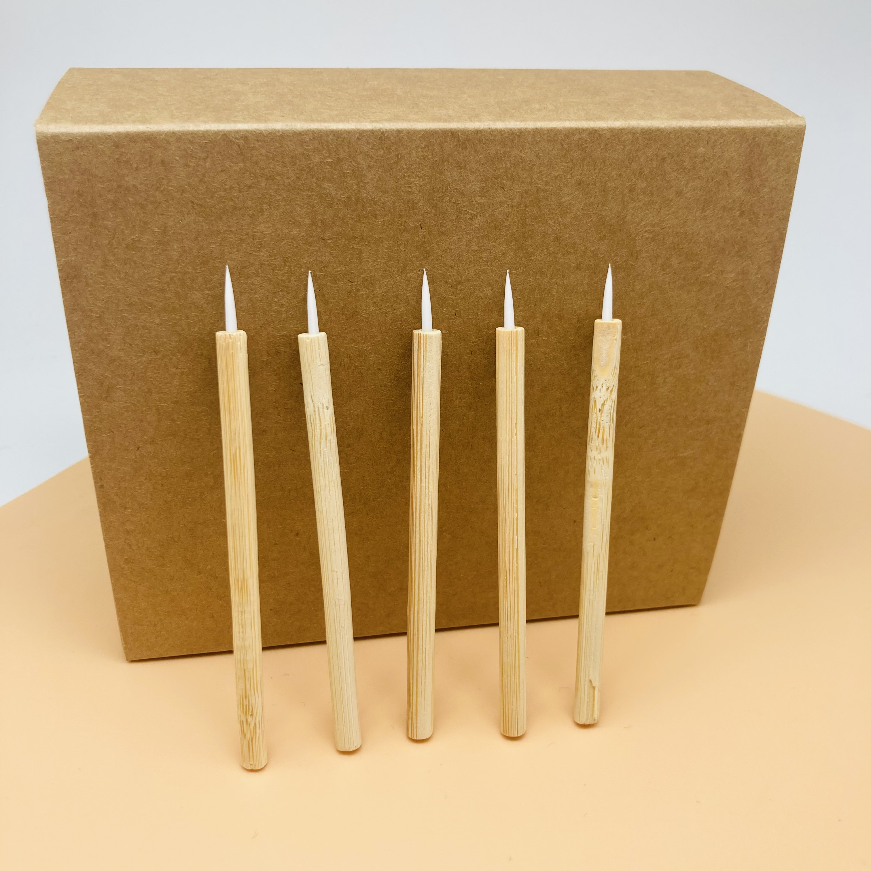 Экологичные аппликаторы с бамбуковой ручкой, палочка для туши, безворсовый аппликатор, кисточка для губ, кисточка для подводки глаз
