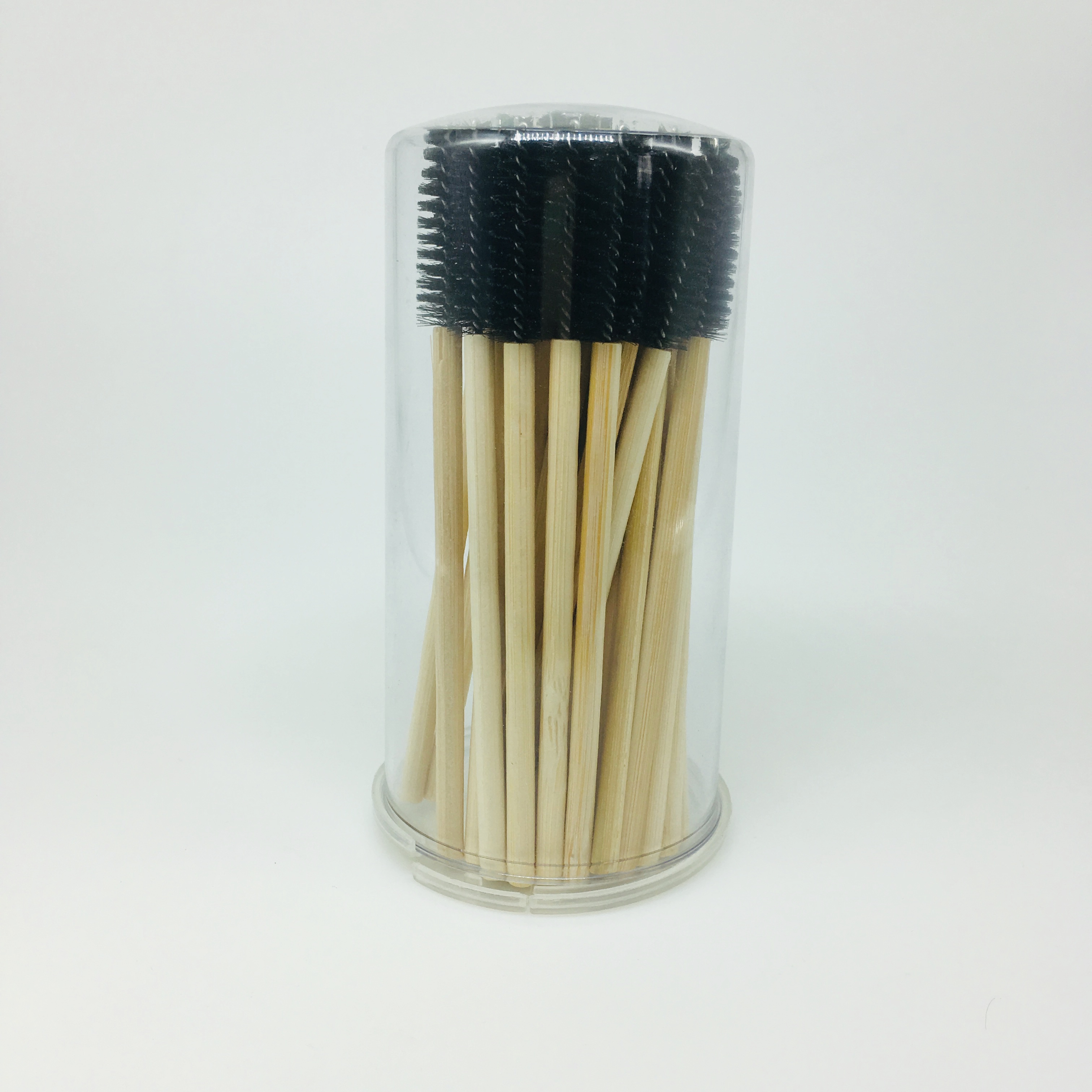 Pennello per mascara con manico in bambù monouso applicatore per trucco bacchetta per mascara in bambù biodegradabile