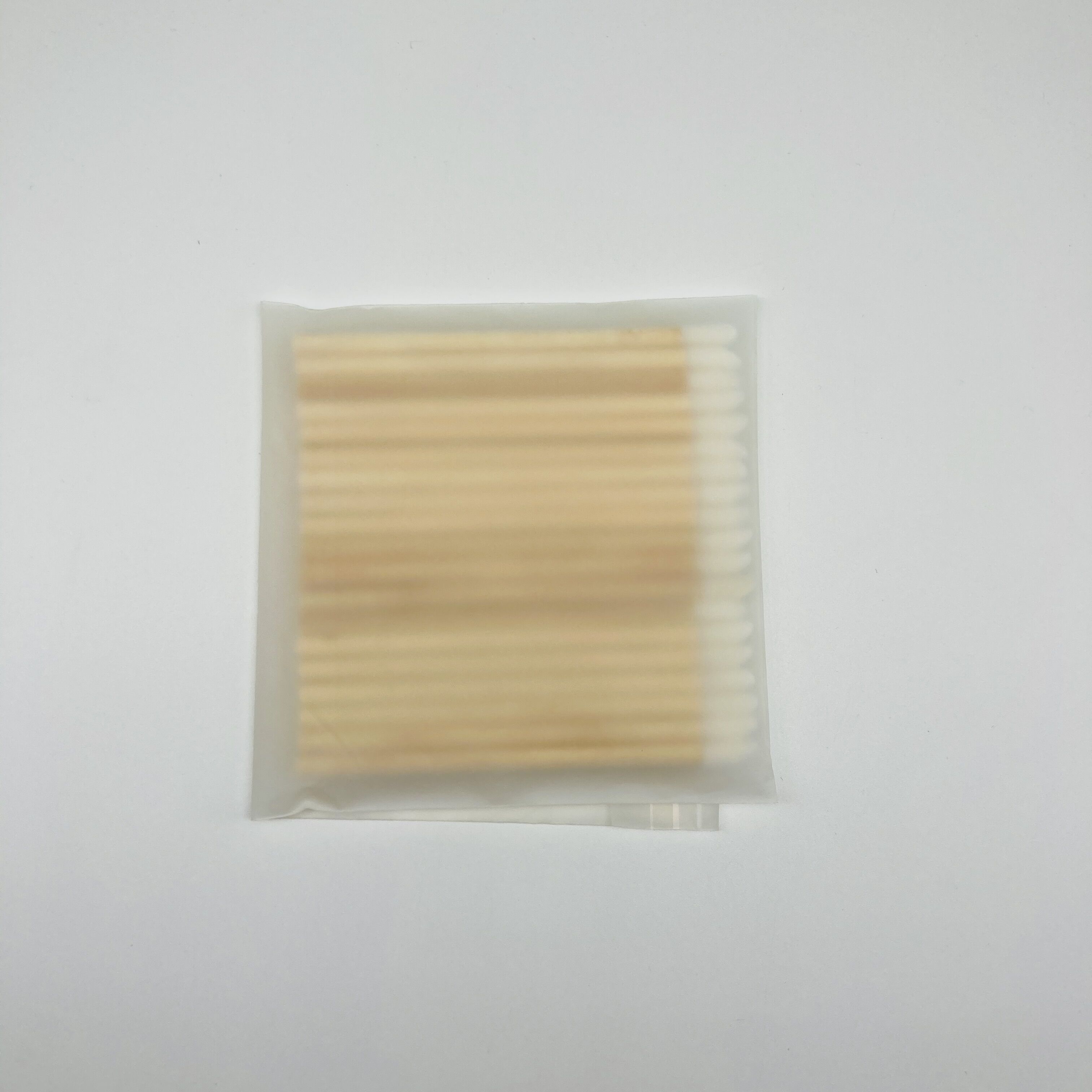 Confezione sacchetto biodegradabile applicatore monouso ecologico pennello labbra in bambù