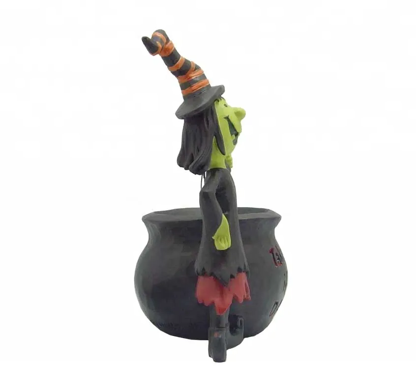 Halloween Resin Handmade Witch Figurines crafts small-sized decorations