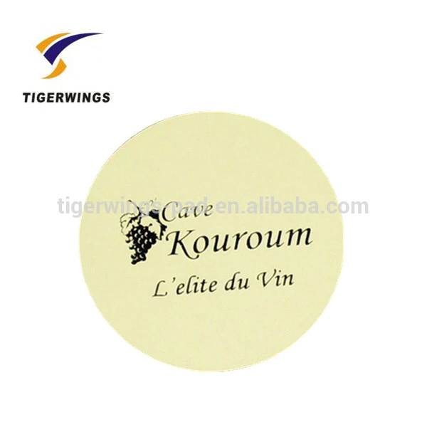2016 popular Tigerwings hotel cup glass custom disposable paper coasters