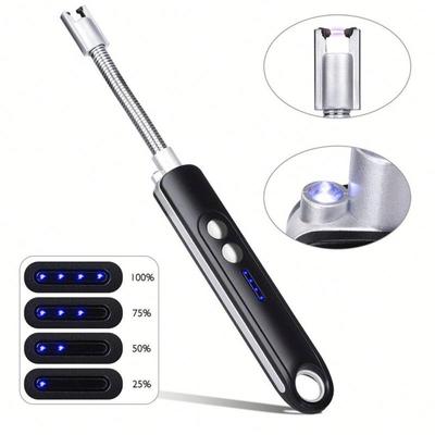 Electric Arc Lighter USB Rechargeable Long Lighter Neck No Spark Windproof Fire Flexible Candle Lighter