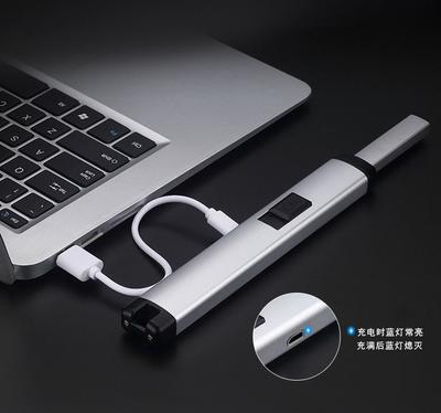 2019 Wholesale Lighter Parts USB Arc Metal Electronic Rechargeable Lighter,Lighter Parts