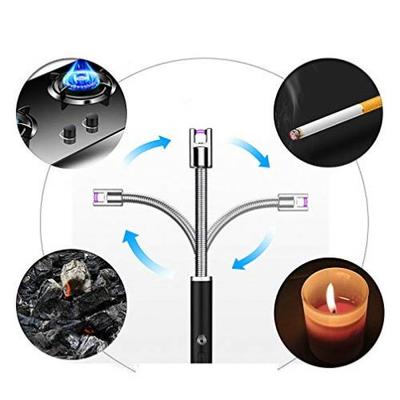 Wholesale flameless windproof usb charging Kitchen candle lighter