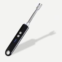 Long handle Simple and light usb electric lighter arc pulse windproof lighter Kitchen and outdoor appliances