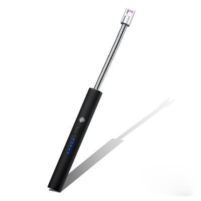 USB Electronic Arc Lighter with LED Rechargeable Electric Lighter Long Flexible Neck for Camping Cooking BBQ