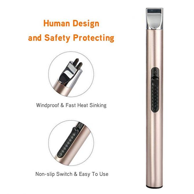 2019 Hot Selling Slim Usb Lighter Personalized Flameless