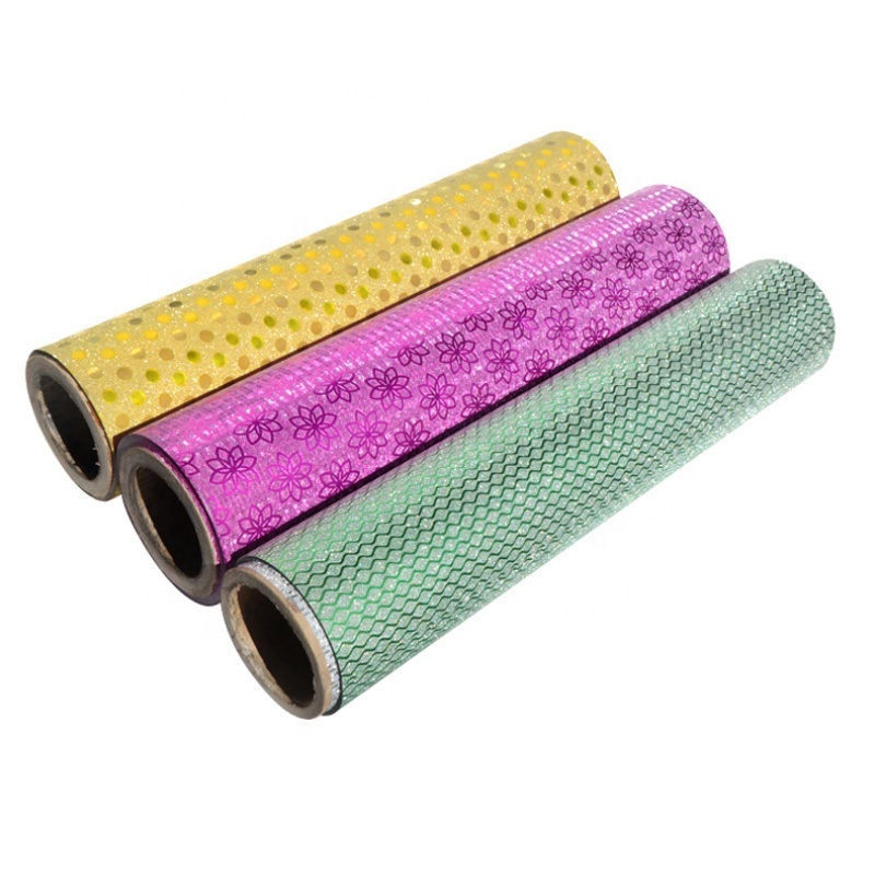 seamless transparent and many color glitter sparkle lamination film for printed paper decorate