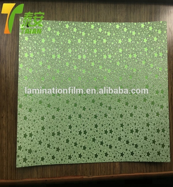 Glitter Thermal Lamination Film CPP flexible packaging decorative glitter matte thermal lamination film
