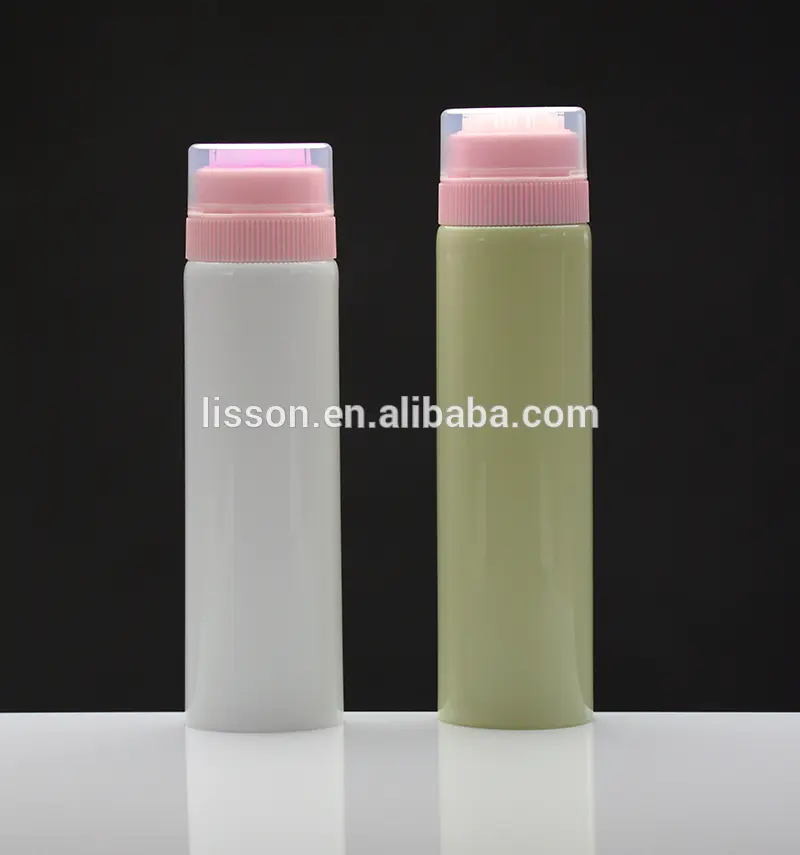 silicone brush head plastic tube for cosmetic packaging