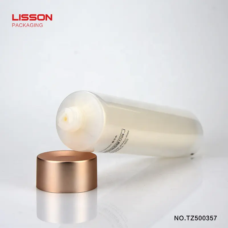 Unsealed dual-phase Twin Tube, dual chamber plastic tubes for cosmetics