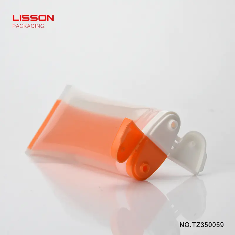 High quality Cosmetic dual chamber tube for lotion with flip cap