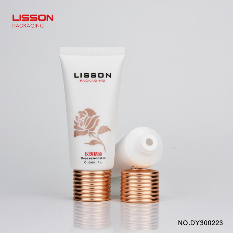 50ml plastic cosmetic lotion tube withscrew cap