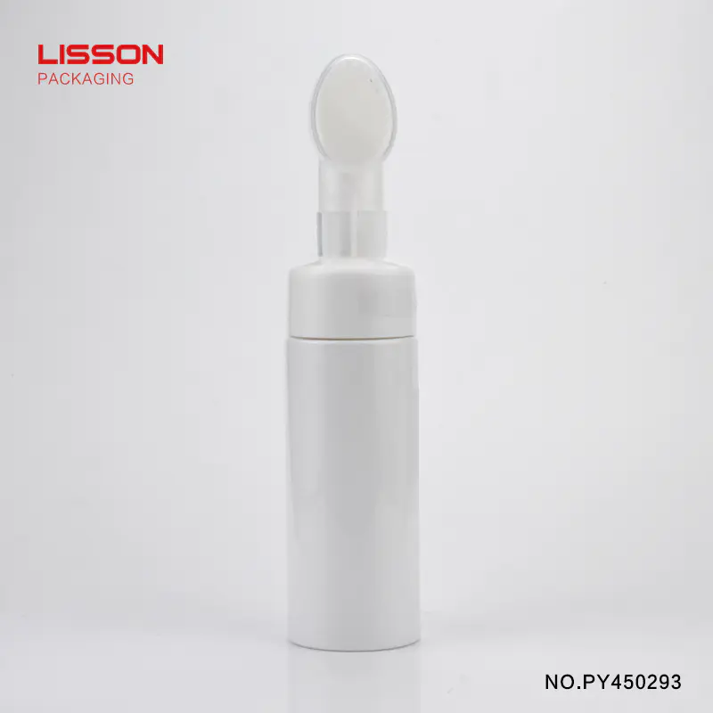 45 diameter 100ml Cleansing Mousse Bubble Cleanser with Silicone Face Brush