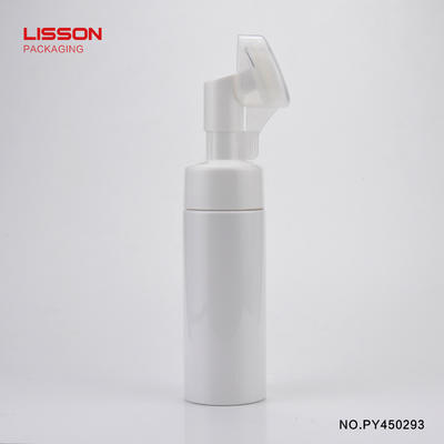45 diameter 100ml Cleansing Mousse Bubble Cleanser with Silicone Face Brush