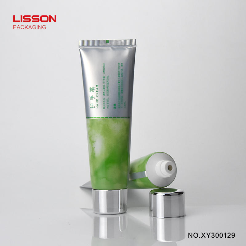 empty cosmetic plastic softhand cream tubes packaging with screw cap