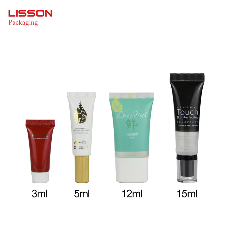 empty custom skin care hand cream packaging body lotion tube wholesale for face wash