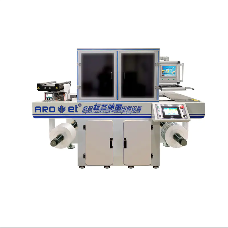 High Speed Industrial Full Color Cmyk Digital UV Inkjet Printers with Ricoh Print Head