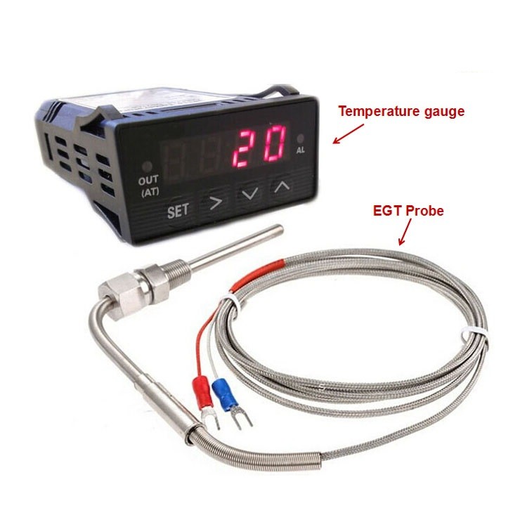 Multiple Input Intelligent Pid Temperature Gauge for K type EGT Exhaust Gas Temperature Sensor