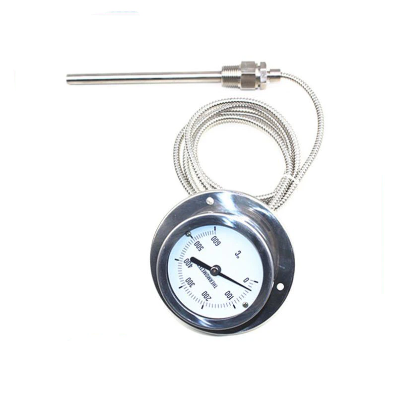 competitive price boiler furnace use oil filled thermometer pressure type temperature gauge