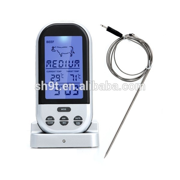 price wireless digital meat thermometer with probe oven