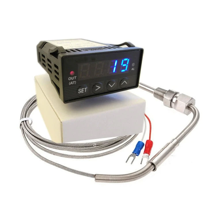 EGT Exposed Tip Exhaust Gas Temperature Probe with 12V Digital Gauge Pyrometer