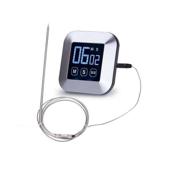 Digital Kitchen Food Meat Cooking Electronic Thermometer with Timer/Alarm