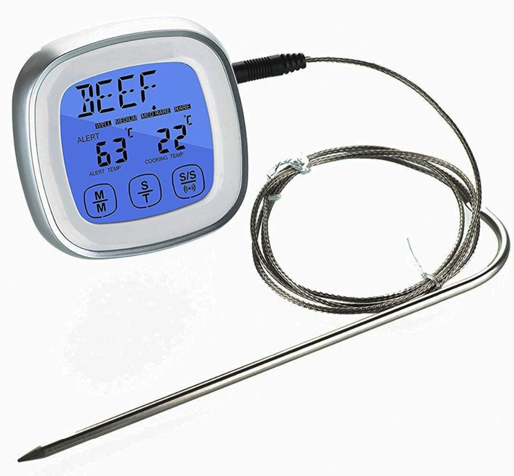 electronic temperature controller with timer bbq meat thermometer private private label home cook