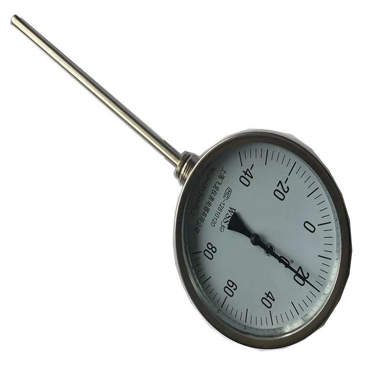 Industrial Dial Bimetal Thermometer WSS511 Temperature Gauge