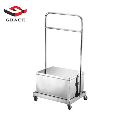 Commercial kitchen stainless steel maltose box carts with 4 wheel