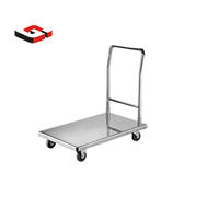 Round Shape Stainless Steel Flat Cart