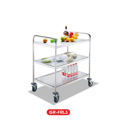 Hotel and Restaurant Stainless Steel Dining Cart Food Service Trolleys