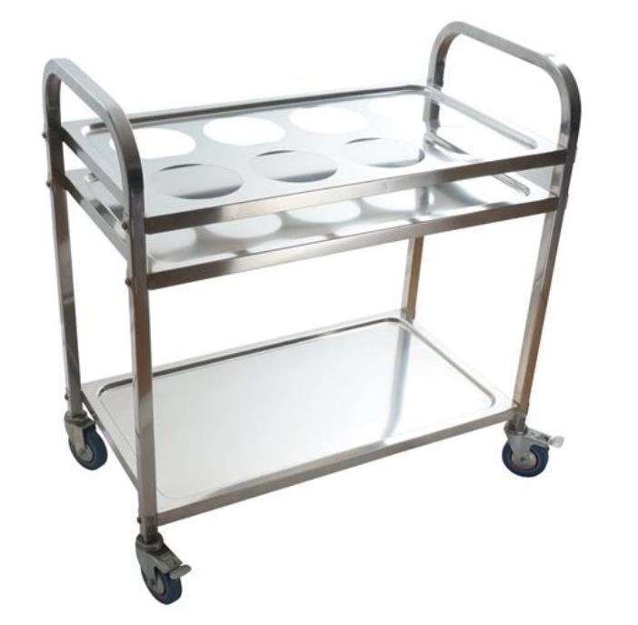 Restaurant Kitchen Seasoning Cart Hotel Stainless Steel Mobile Spice Trolley