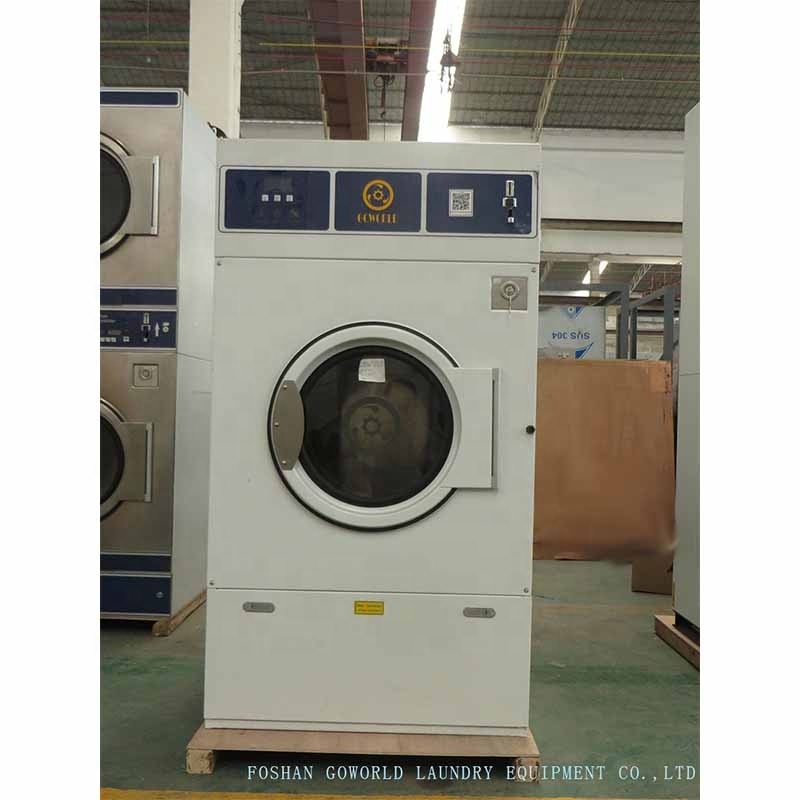 12kg gas heating laundry equipment-laundry shop drying machine washing machine with coin slot