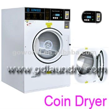 12kg electric heating laundry washing machine and dryer-coin dryer