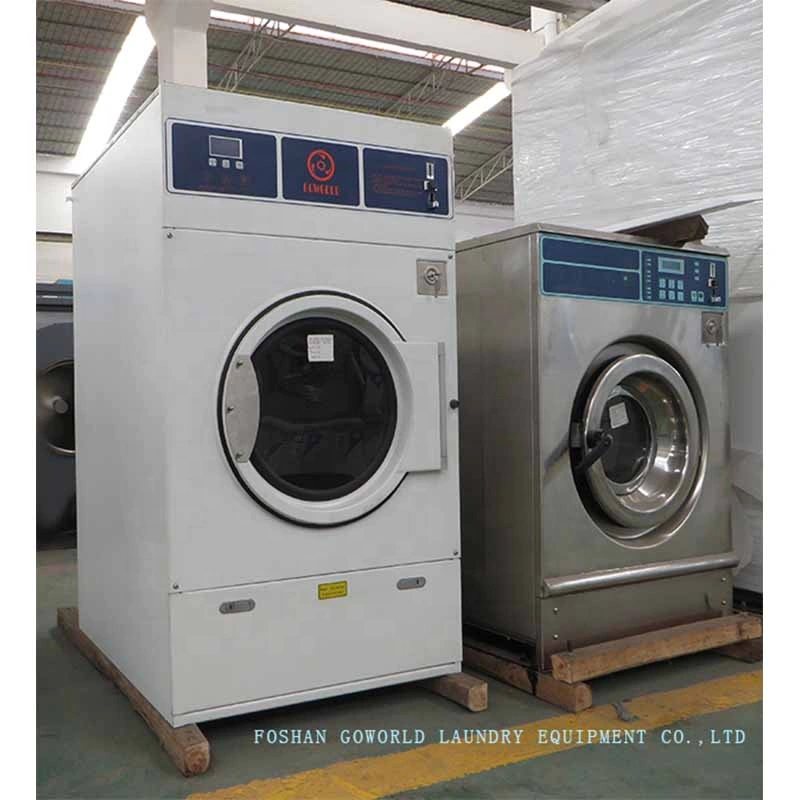 12kg steam heating Coin Operated Laundry Drying Machine
