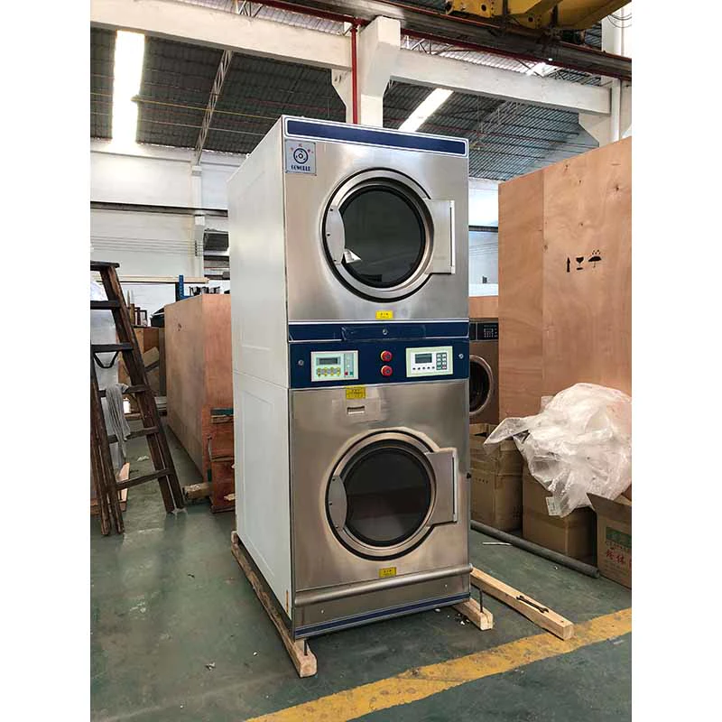 2*12kg electric heating industrial washing machine and commercial dryer factory