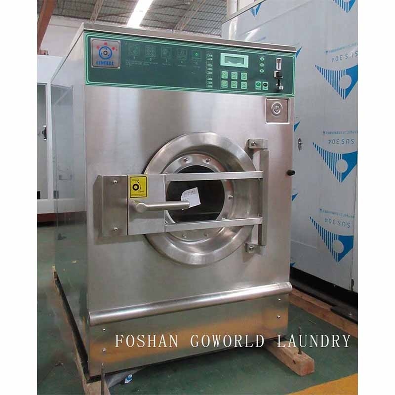 12kg electric heating hotel coin self service washer extractor