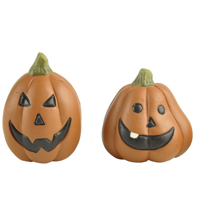 Newest Product Hot Selling S/3 Tall & Short kawaii Pumpkin Halloween Fall Decor figurines