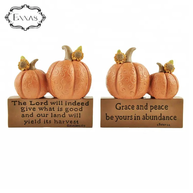 Custom made Mini artifical pumpkins Autumn harvest Thanksgiving party decorative resin crafts