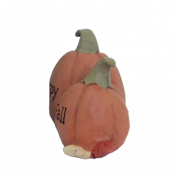 Artificial Carved Resin Pumpkin Halloween Newest Design Figurines Decoration