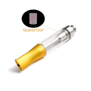 Quartz Coil 510 sub ohm tank essential oil vape .5ml ceramic glass cbd cartridge private label