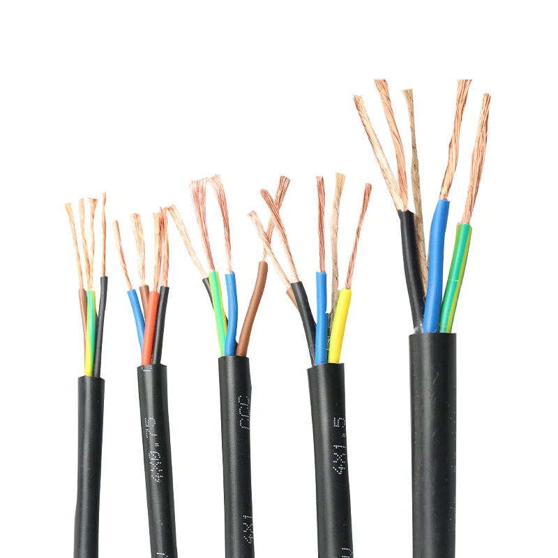 Foshan electricity power cable pvc jacket RVV cable 2 X 2.5 2 core 2.5mm2 electric cable oxygen-free copper wire