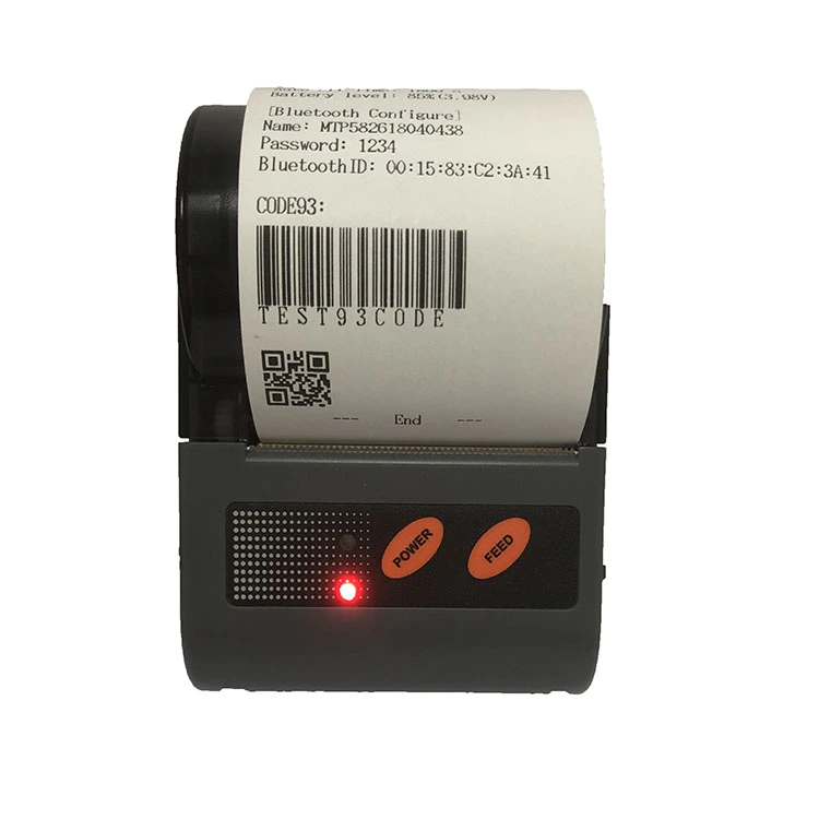 For IOS and Android 58mm mini Cheap Handheld Mobile thermal label receipt printer bluetooth